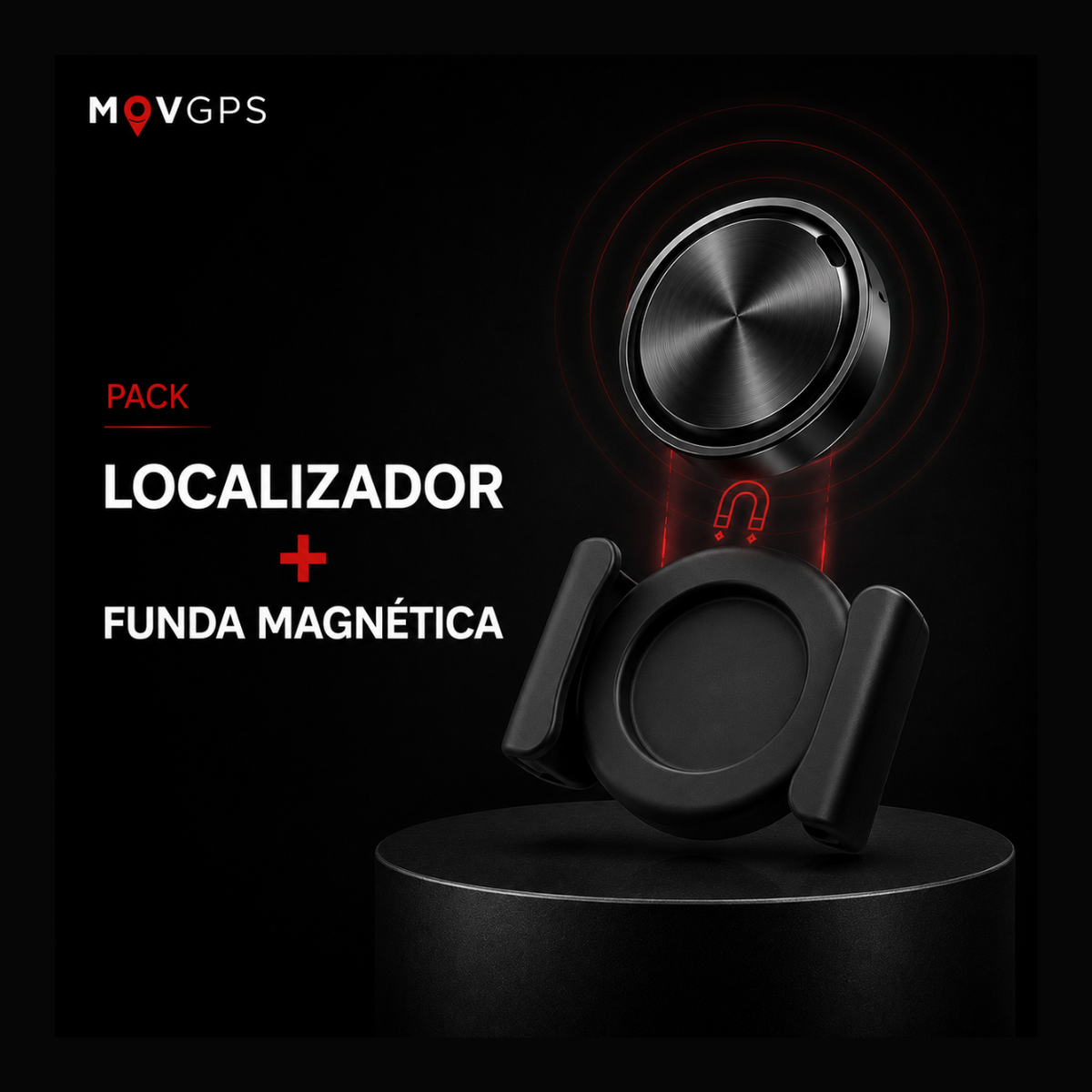Localizador GPS MOVGPS 360° + Soporte magnético