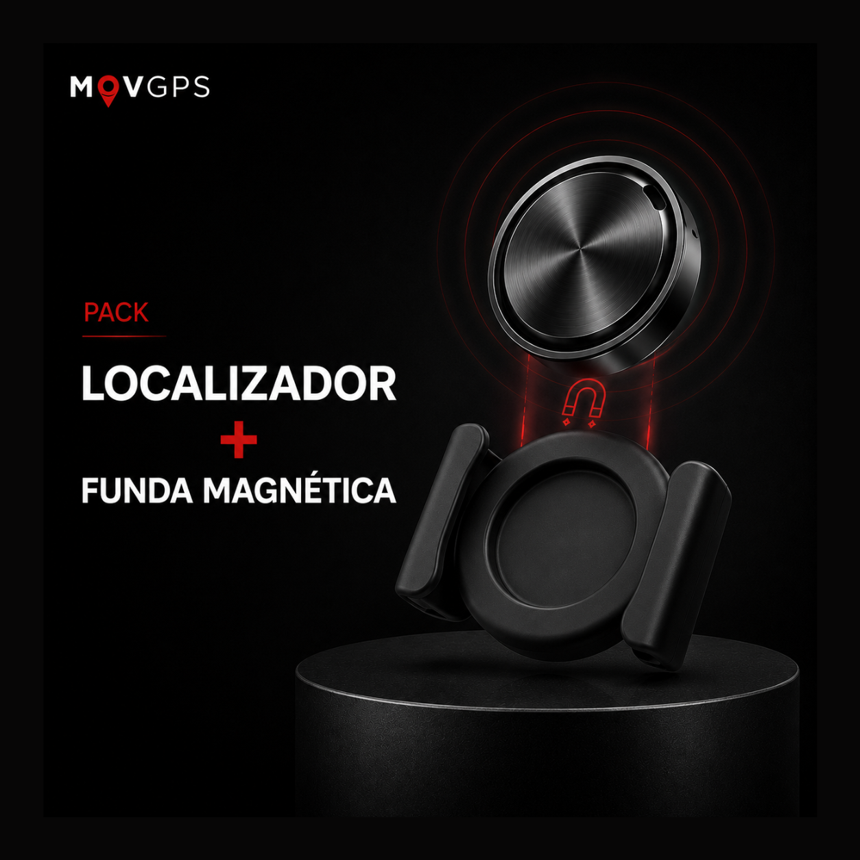 Localizador GPS MOVGPS 360° + Soporte magnético
