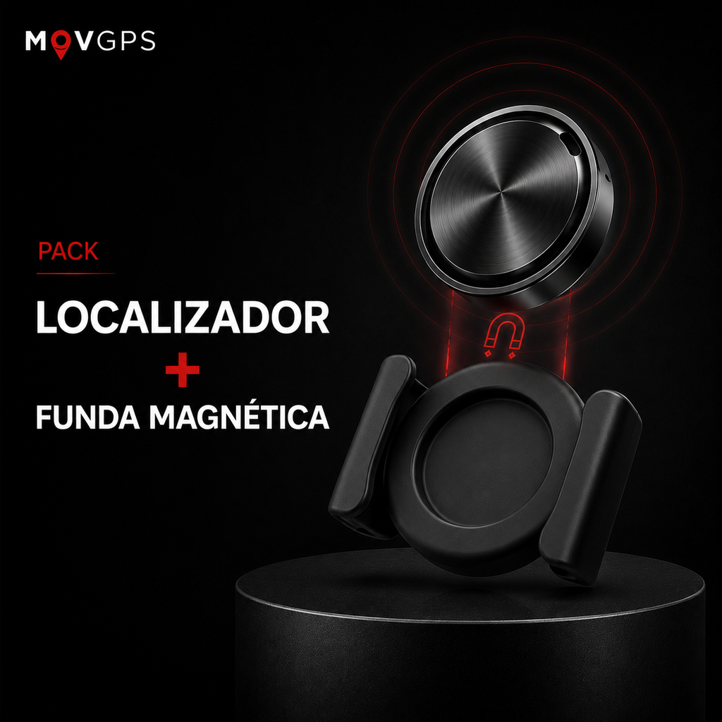 Localizador GPS MOVGPS 360° - Mascotas, Autos, Bolsos y Llaves - Anti Robo y Anti Pérdida